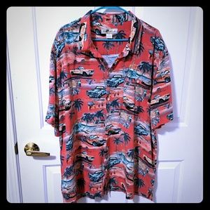 Joey Marlin Ford mustang Hawaiian button shirt